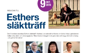 Esthers släktträff – nationell konferens om äldres hälsa 9 okt 2019