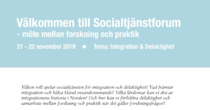 Konferenstips: Socialtjänstforum, tema integration & delaktighet 21–22 nov